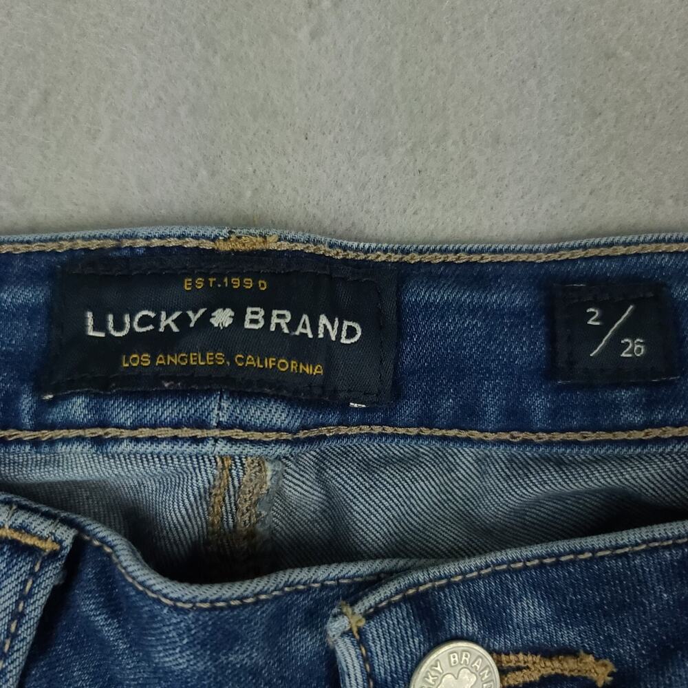 Lucky Brand Lolita Skinny Jeans Womens 2 26 Blue Denim Mid Rise Stretch - Picture 2 of 16